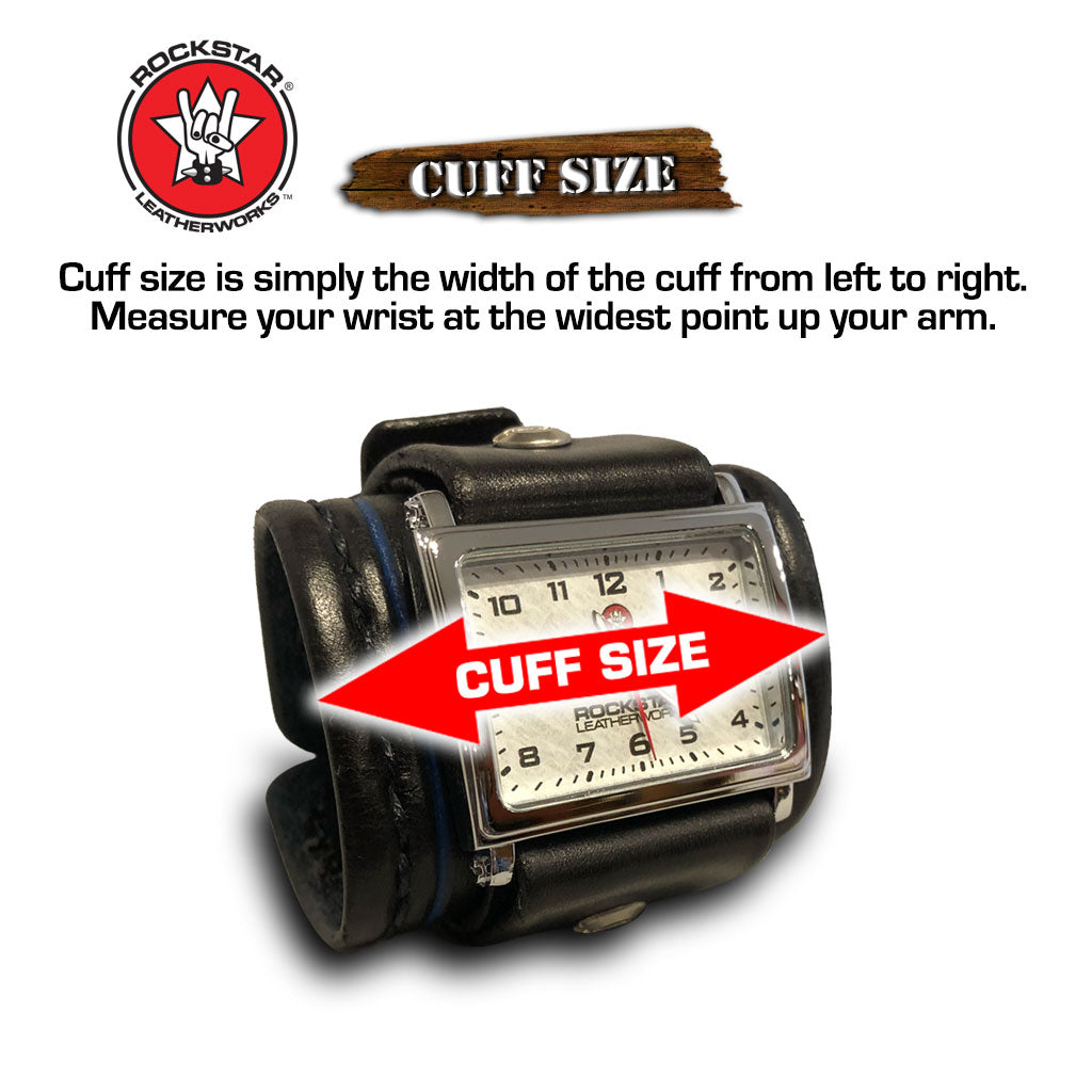 Design & Create a Custom Leather Cuff Watch-Leather Cuff Watches-Rockstar Leatherworks™