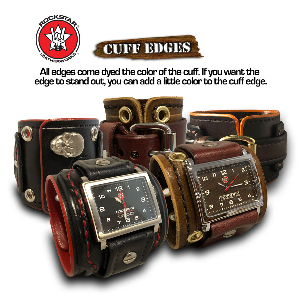 Design & Create a Rockstar Layered Leather Cuff Watch-Leather Cuff Watches-Rockstar Leatherworks™