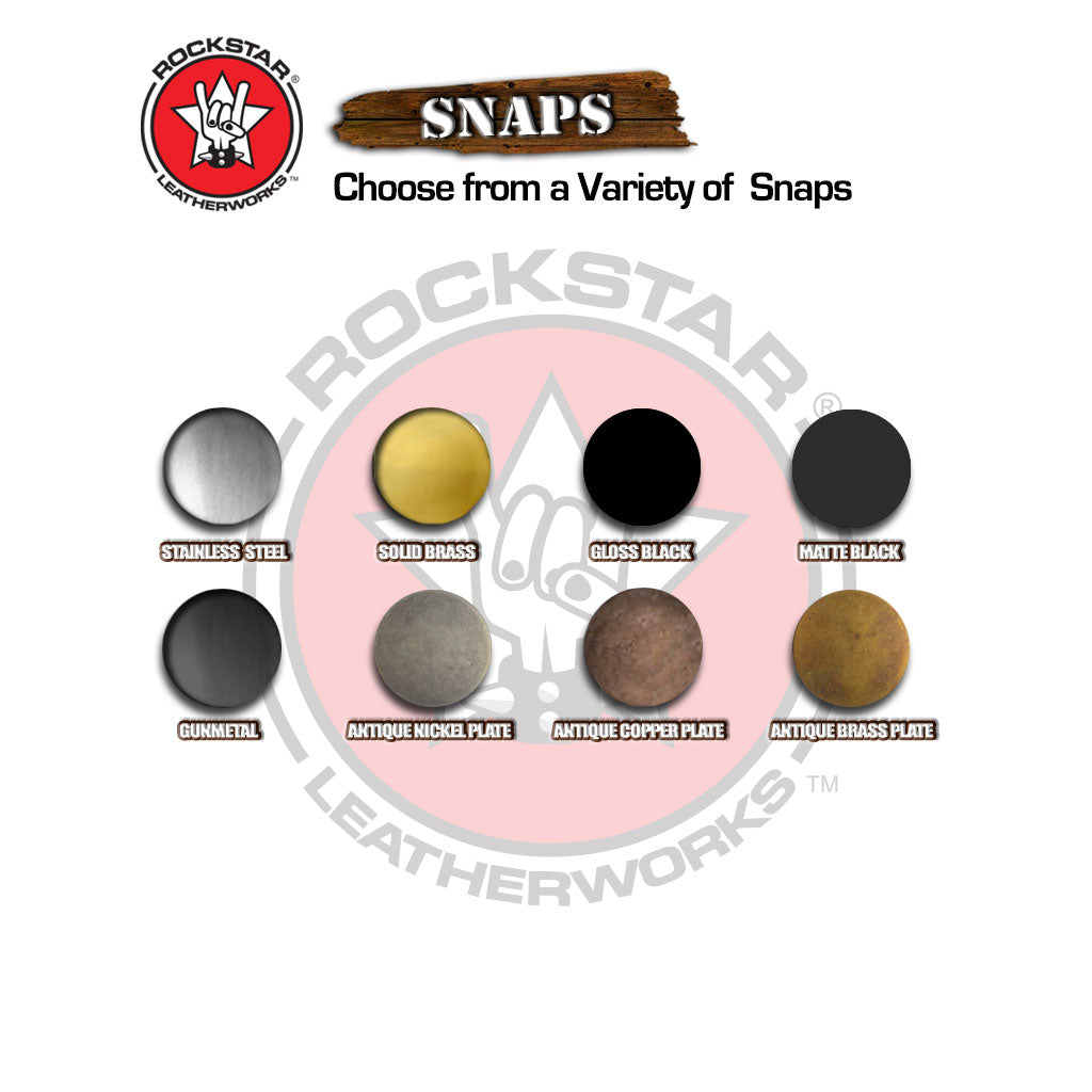 Design & Create a Personalized Leather Snap Bracelet-Leather Cuffs & Wristbands-Rockstar Leatherworks™