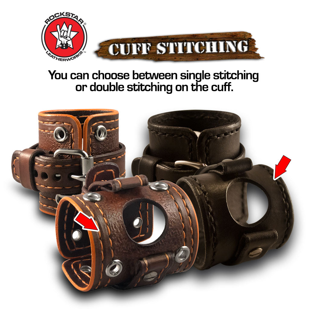 Design & Create a Smart Watch Leather Cuff Watch Band-Custom Handmade Leather Watch Bands-Rockstar Leatherworks™
