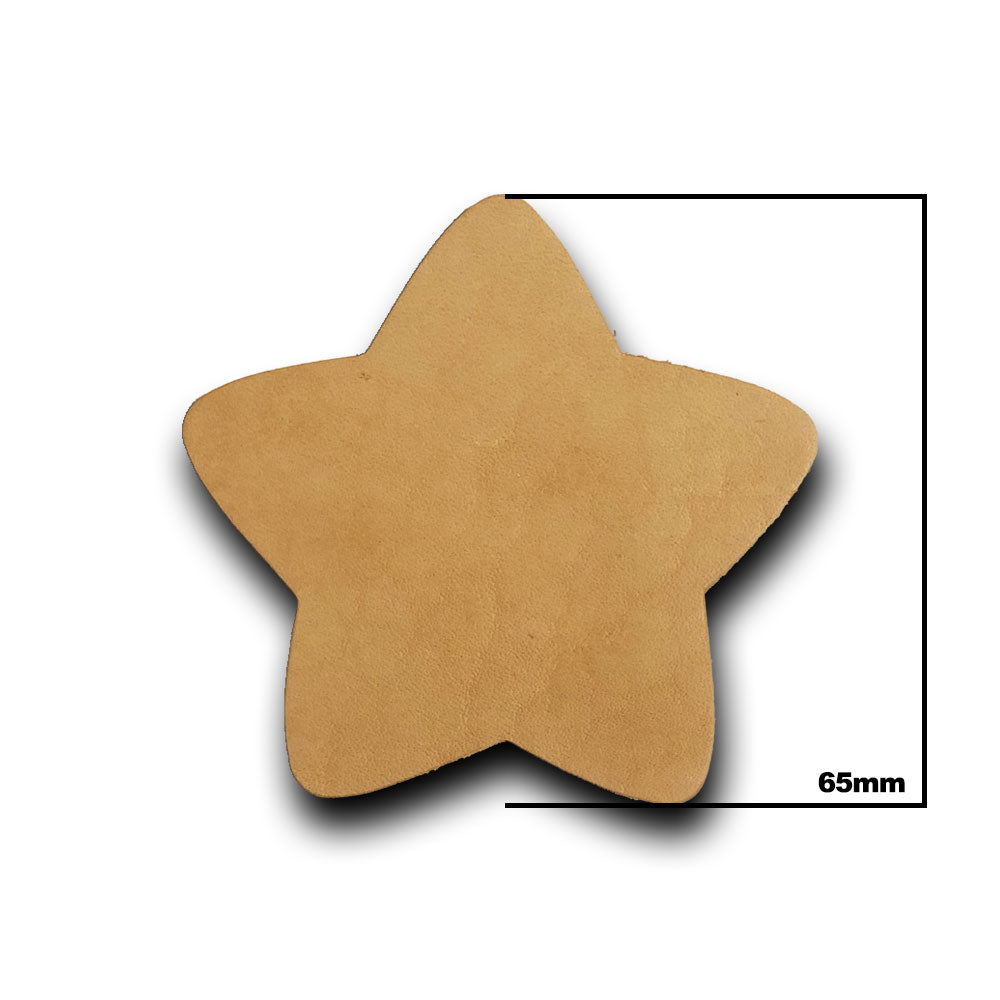 (20) Star Shaped 7/8 Oz. Veg Tan Leather Blanks-Gift Certs. & Parts-Rockstar Leatherworks™