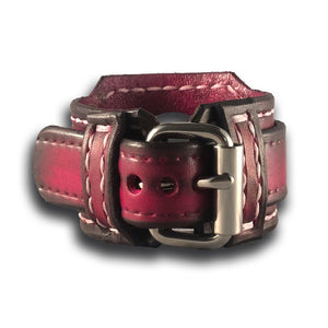 Oxblood Stressed Apple iWatch Leather Cuff Watch Band-Custom Handmade Leather Watch Bands-Rockstar Leatherworks™