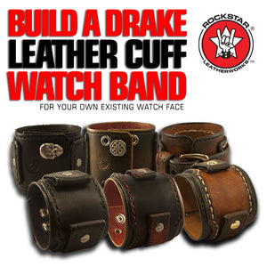 Design & Create a Rockstar Layered Leather Cuff Watch Band-Custom Handmade Leather Watch Bands-Rockstar Leatherworks™