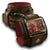 Dark Brown Stressed Layered Leather Cuff Watch with Stitching-Leather Cuff Watches-Rockstar Leatherworks™