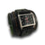 Forest Green Layered Wide Leather Cuff Watch with 42mm-Leather Cuff Watches-Rockstar Leatherworks™