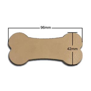 Leather Dog Bone Shaped Blanks - 96mm X 42mm - 7/8 Oz. Veg Tan-Gift Certs. & Parts-Rockstar Leatherworks™