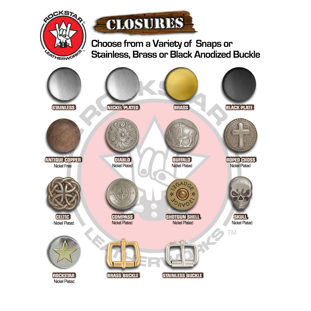 Design & Create a Samsung Leather Cuff Watch Band-Custom Handmade Leather Watch Bands-Rockstar Leatherworks™