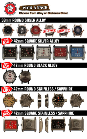 Design & Create a Rockstar Drake Leather Cuff Watch-Leather Cuff Watches-Rockstar Leatherworks™