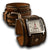 Brown Stressed Leather Cuff Watch with White Watch Face-Leather Cuff Watches-Rockstar Leatherworks™