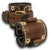 Bison Brown Leather Cuff Watch Band with White Stitching-Custom Handmade Leather Watch Bands-Rockstar Leatherworks™