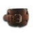 Black & Brown Layered Leather Cuff Watch-Leather Cuff Watches-Rockstar Leatherworks™
