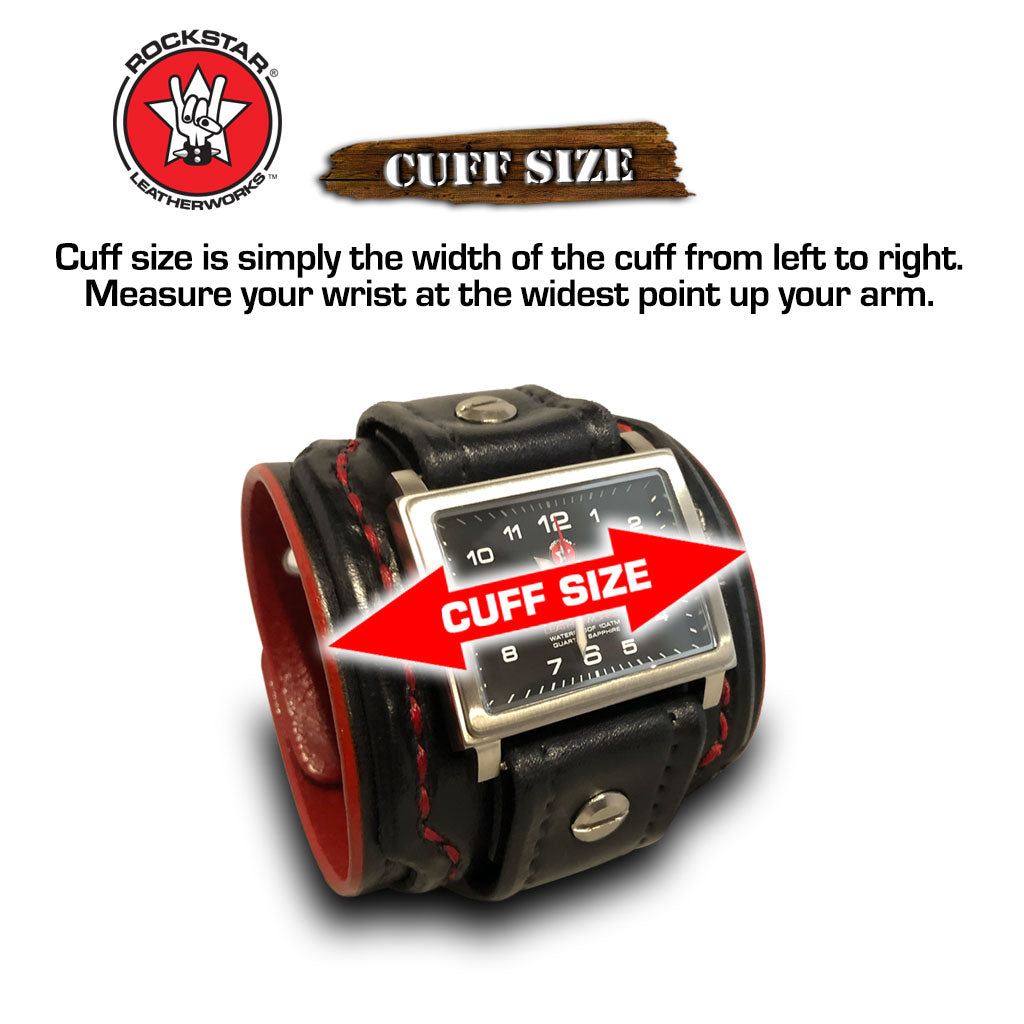 Design & Create a Rockstar Layered Leather Cuff Watch-Leather Cuff Watches-Rockstar Leatherworks™