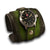 Black & Green Layered Rockstar Leather Cuff Watch-Leather Cuff Watches-Rockstar Leatherworks™