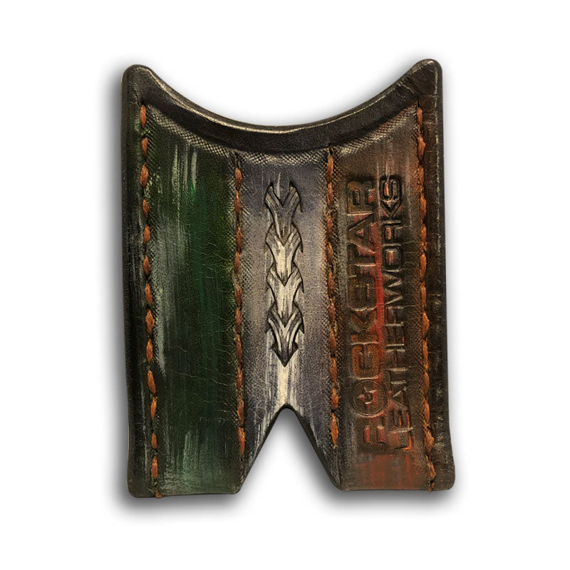 Celtic Themed Leather Card Holder Wallet-Rockstar Leatherworks™