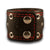 Black Apple iWatch Leather Cuff Watch Band with Snaps & Eyelets-Custom Handmade Leather Watch Bands-Rockstar Leatherworks™