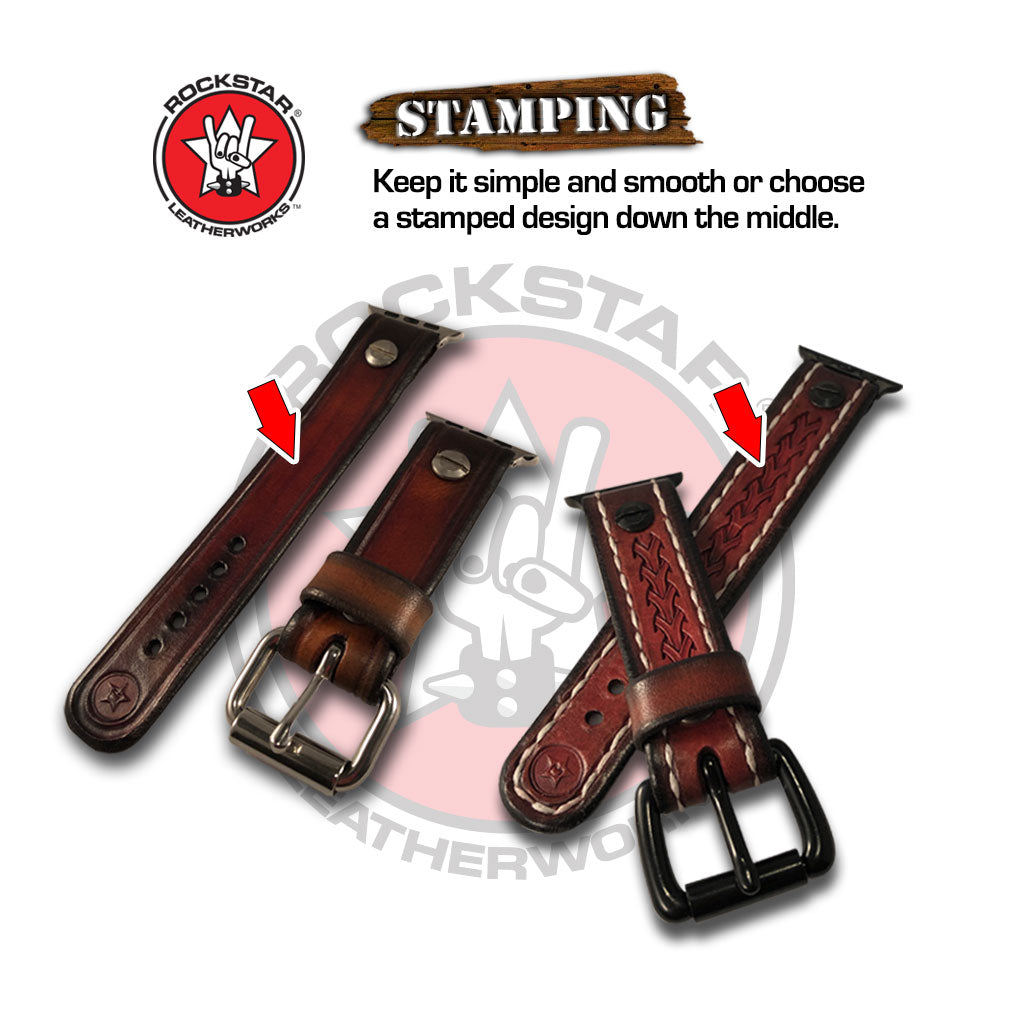 Design & Create Custom Leather Watch Straps-Custom Handmade Leather Watch Bands-Rockstar Leatherworks™