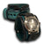 Turquoise and Black Leather Cuff Watch with Black Buckle-Leather Cuff Watches-Rockstar Leatherworks™