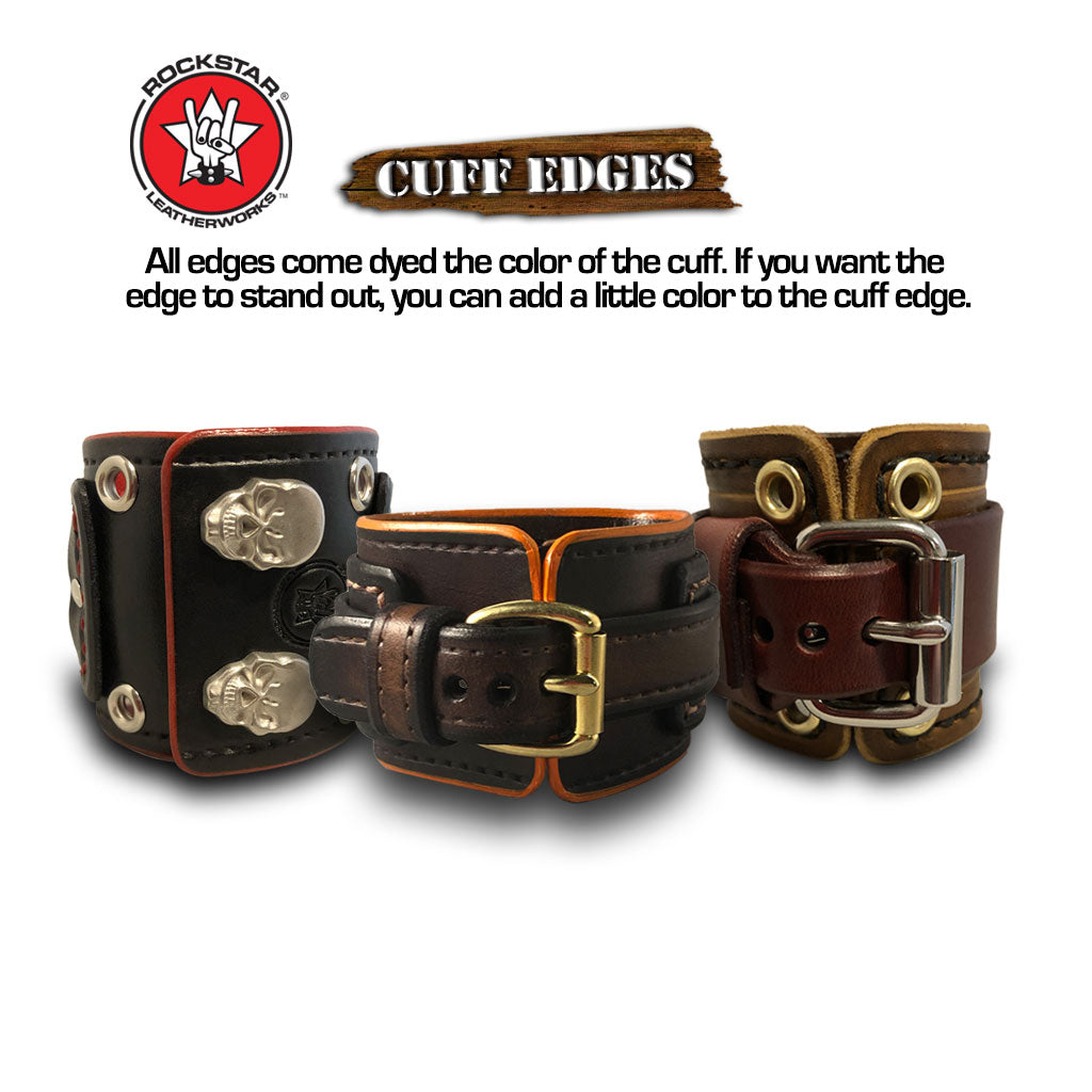 Design & Create a Rockstar Layered Leather Cuff Watch Band-Custom Handmade Leather Watch Bands-Rockstar Leatherworks™
