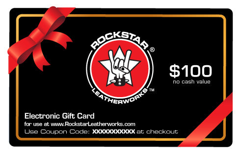 Gift Certificate - $100 Store Credit-Gift Certs. & Parts-Rockstar Leatherworks™
