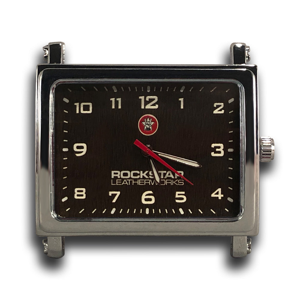 42mm Silver Alloy Case with Brown Dial-Gift Certs. & Parts-Rockstar Leatherworks™