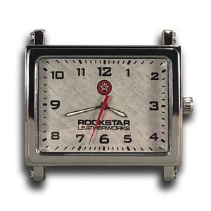 42mm Silver Alloy Case with White Dial-Gift Certs. & Parts-Rockstar Leatherworks™