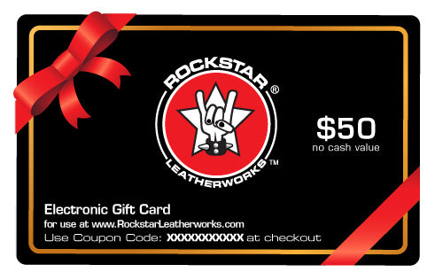 Gift Certificate - $50 Store Credit-Gift Certs. & Parts-Rockstar Leatherworks™