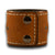 Range Tan Leather Cuff Watch with Stitching & Black Snaps-Leather Cuff Watches-Rockstar Leatherworks™
