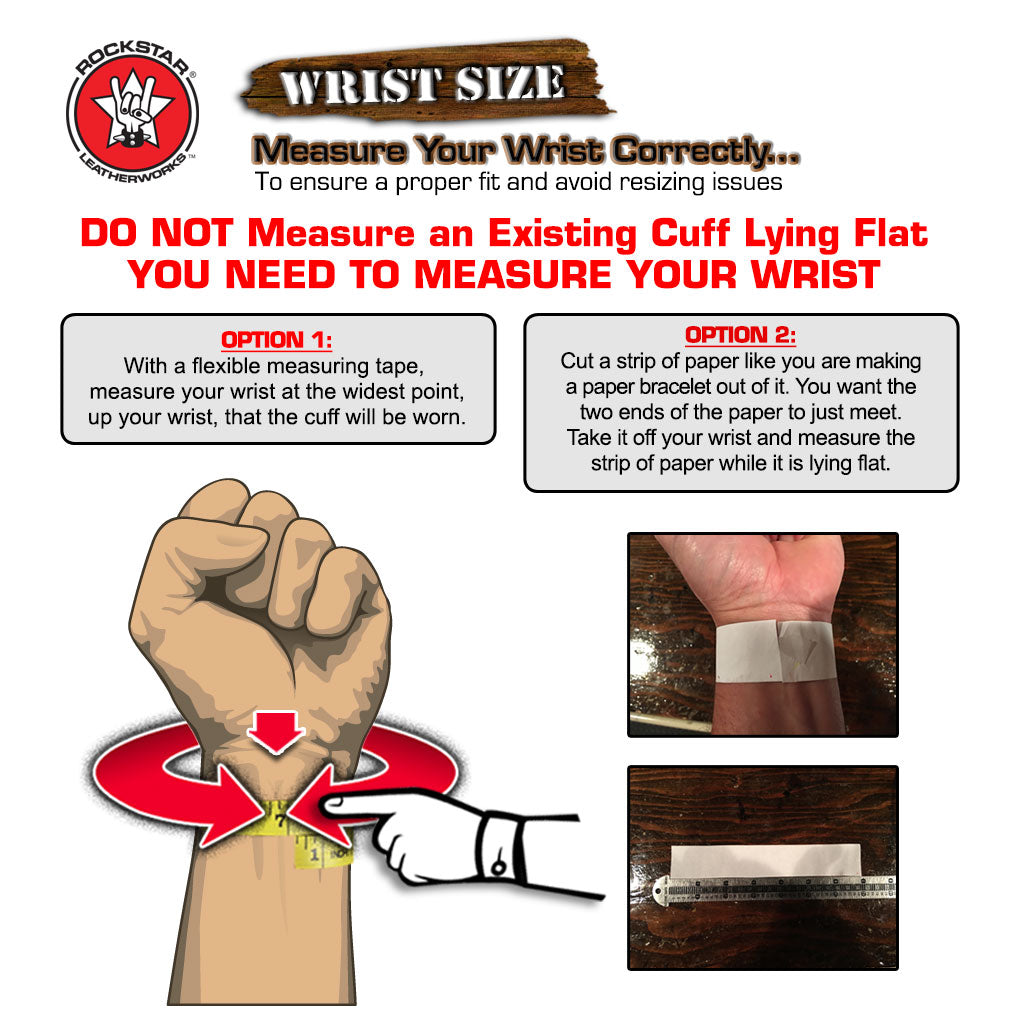 Design & Create a Rockstar Layered Leather Cuff Watch Band-Custom Handmade Leather Watch Bands-Rockstar Leatherworks™