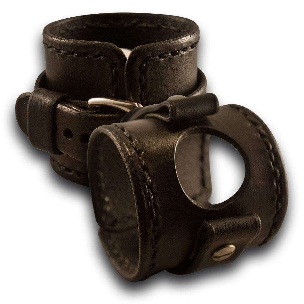 Leather cuff watch band outlet
