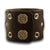Black Apple iWatch Leather Cuff Watch Band with Celtic Snaps & Eyelets-Custom Handmade Leather Watch Bands-Rockstar Leatherworks™