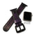 Purple Stressed Leather Apple iWatch Straps & Black Hardware-Custom Handmade Leather Watch Bands-Rockstar Leatherworks™