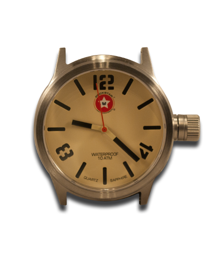 Brown Layered Leather Cuff Watch with 42mm Stainless Watch-Leather Cuff Watches-Rockstar Leatherworks™