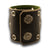 Black Leather Cuff Watch with Eyelets, Celtic Snaps & 42mm Stainless-Leather Cuff Watches-Rockstar Leatherworks™