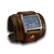 Black & Tan Stressed Layered Leather Cuff Watch-Leather Cuff Watches-Rockstar Leatherworks™