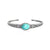Silver and Turquoise Bracelet-Bracelet-Rockstar Leatherworks™