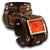 Brown Stressed Leather Cuff Watch w/ Stainless Eyelets & Etching-Leather Cuff Watches-Rockstar Leatherworks™