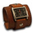 Rockstar Canyon Tan Leather Cuff Watch with Black Stainless Face-Leather Cuff Watches-Rockstar Leatherworks™