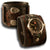 Black Drake Cuff Watch with Rose, Skull Snaps & 42mm Watch-Leather Cuff Watches-Rockstar Leatherworks™