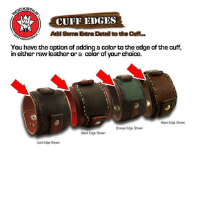Design & Create a Rockstar Drake Leather Cuff Watch Band-Custom Handmade Leather Watch Bands-Rockstar Leatherworks™
