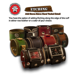 Design & Create a Custom Leather Cuff Watch-Leather Cuff Watches-Rockstar Leatherworks™