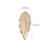 (20) Feather Shaped 7/8 Oz. Veg Tan Leather Blanks-Gift Certs. & Parts-Rockstar Leatherworks™