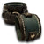 Black and Blue Rockstar Layered Leather Cuff Watch Band-Custom Handmade Leather Watch Bands-Rockstar Leatherworks™