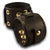 Black Drake Layered Leather Cuff Watch Band w/ Eyelets & Snaps-Custom Handmade Leather Watch Bands-Rockstar Leatherworks™