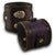 Purple & Black Leather Cuff Watch Band with Stitching & Snaps-Custom Handmade Leather Watch Bands-Rockstar Leatherworks™