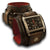 Dark Brown Layered Leather Cuff Watch with 42mm Stainless Watch-Leather Cuff Watches-Rockstar Leatherworks™
