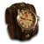 Brown Layered Leather Cuff Watch with 42mm Stainless Watch-Leather Cuff Watches-Rockstar Leatherworks™