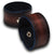 Mahogany Leather Cuff Wristband with Blue Stitching and Snap-Leather Cuffs & Wristbands-Rockstar Leatherworks™