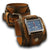 Range Tan Stressed Rockstar Layered Leather Cuff Watch-Leather Cuff Watches-Rockstar Leatherworks™