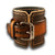 Range Tan Leather Cuff Watch with Stitching and Stainless Buckle-Leather Cuff Watches-Rockstar Leatherworks™