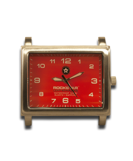42mm Stainless Steel Watch Face / Red Dial / Sapphire Crystal / 10 ATM-Gift Certs. & Parts-Rockstar Leatherworks™